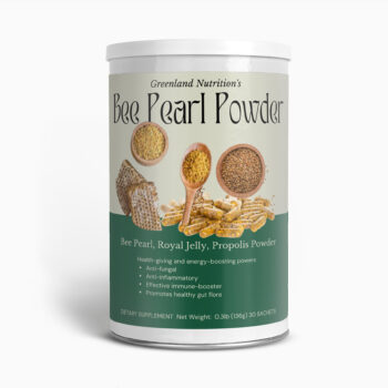 Greenland Nutrition's Bee Pearl Powder - Jar of premium bee pearl powder