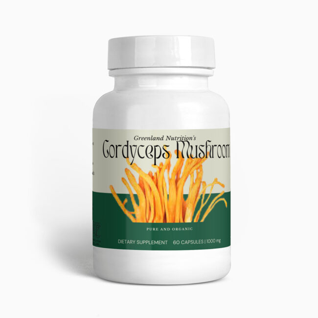 Greenland Nutrition's Cordyceps Mushroom - Package of potent Cordyceps Mushroom supplements