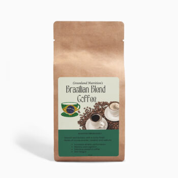 Greenland Nutrition's Brazilian Coffee Single Origin - Bag of aromatic 100% Arabica coffee beans